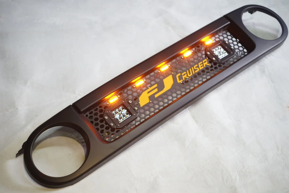 トヨタヨタレーシンググリル改造アクセサリー用fjクルーザーテーマ空気