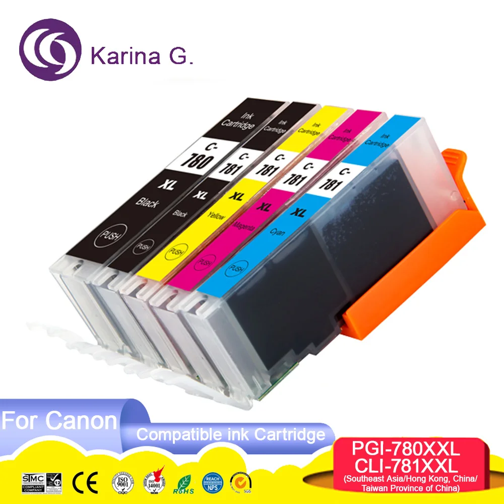 PGI 780 CLI 781 XXL 780XL 781XL PGI780 CLI781 PGI-780 CLI-781 Compatible Ink Car