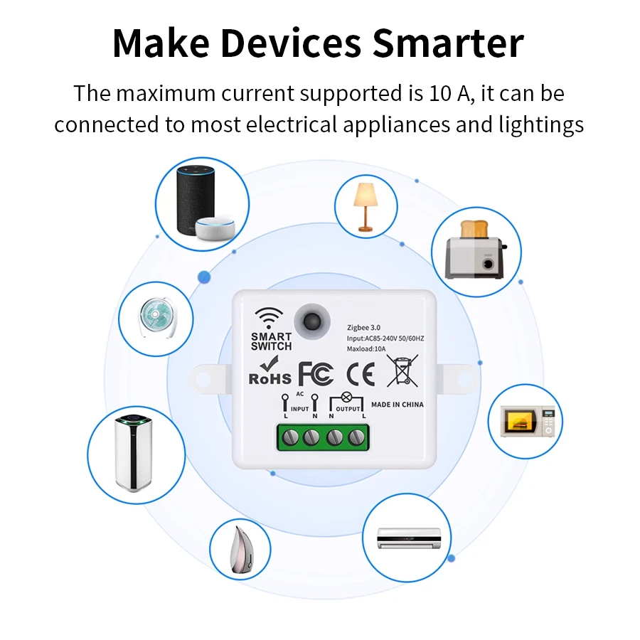 Wireless Light Switch 10A 110V 220V RF433 Module Remote Control 1/2/3 Gang Wall Light Bulb Chandelier
