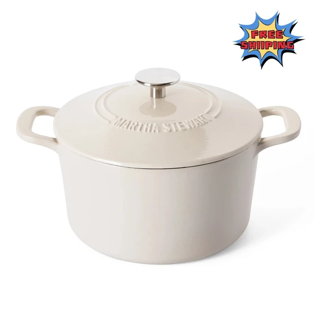 Martha Stewart Enamel on Steel Mini Dutch Oven 