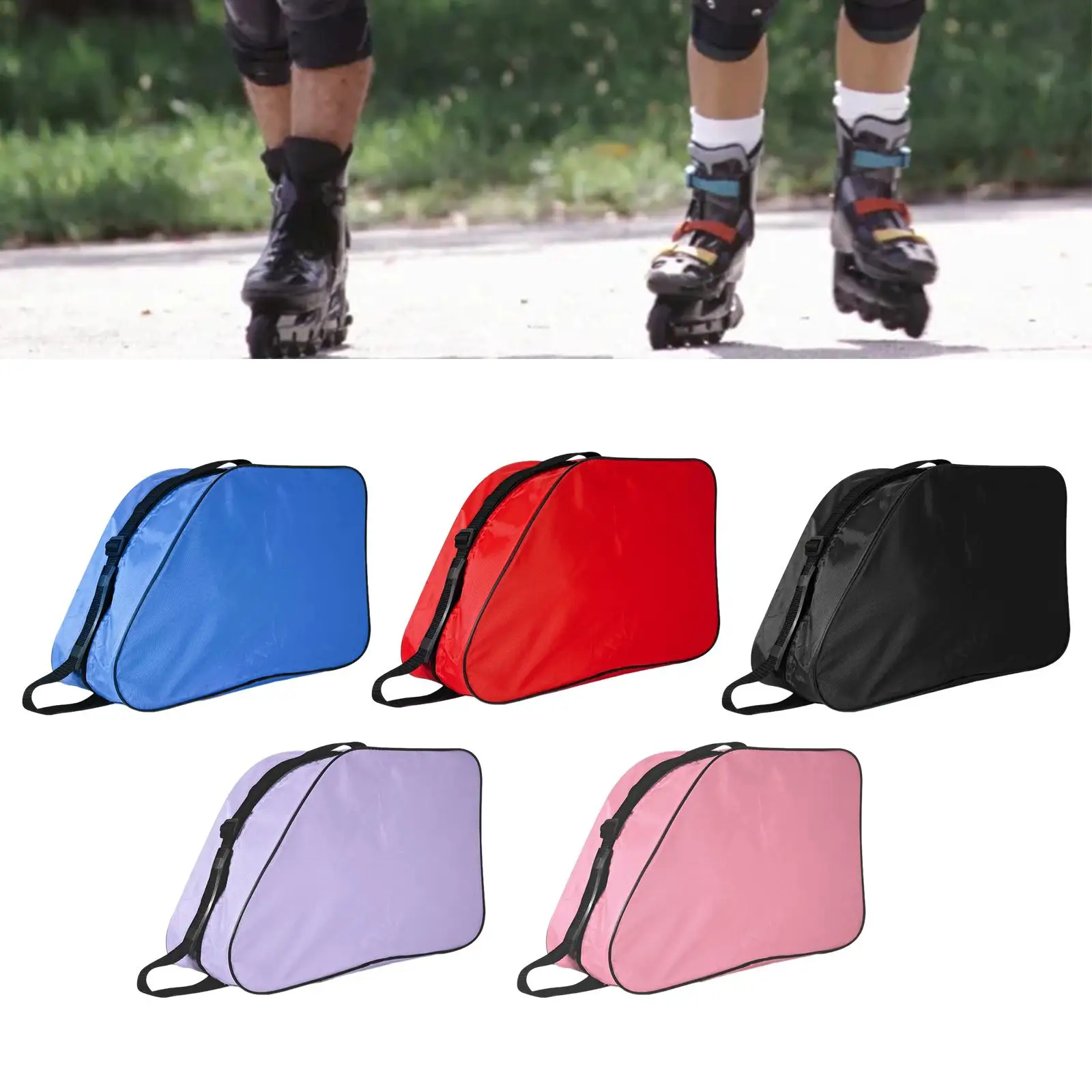 

Roller Skate Bag Ice Skate Bag Durable Skating Shoes Carrying Bag Multipurpose Shoulder Bag for Quad Skates Ice Hockey Skate