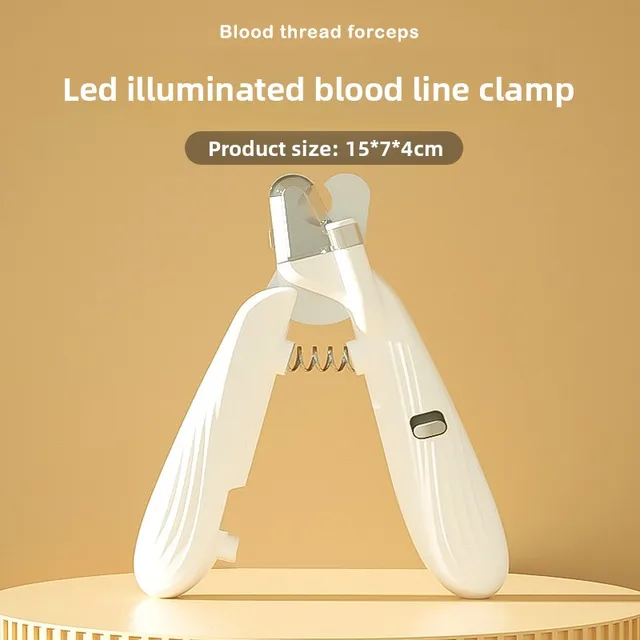 Professional Pet Nail Clippers with LED Light  Labor-Saving Dog and Cat Nail Trimmer Grooming Scissors for Small Animals 2