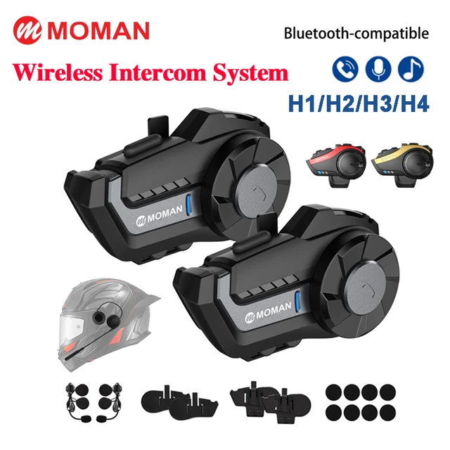 Synco Moman H1 H4 H2Pro sistema di interfono Wireless casco moto  comunicatore interfono compatibile con Bluetooth impermeabile - AliExpress