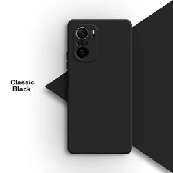 Sleek Liquid Silicon Soft Shell Phone Case Cover - Black for Redmi K40 Gaming (Classic Black)