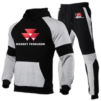 2024 New Massey Ferguson Autumn Tracksuit Hoodies+Sweatpants 2-Piece Fashion Causal Jogging Sweatshirt Pullover Fleece Pant Sets 1