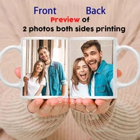 Tasse personnalisée avec votre photo, tasse d'image de nom personnalisé, tasses à café personnalisées, tasses à thé, fête des mères, cadeau de mariage pour la fête des pères 2