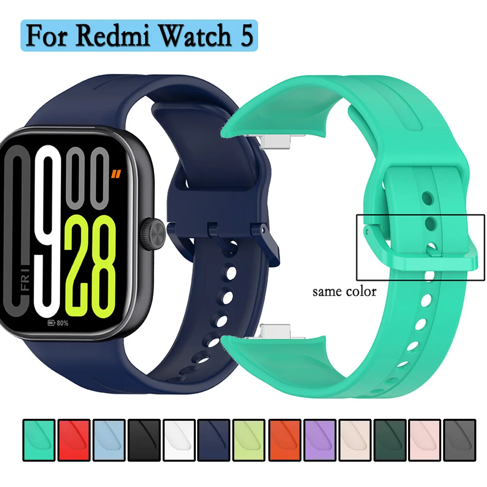 Silicone Watchband with Matching Buckle - High-Quality Durable and Soft Wristband