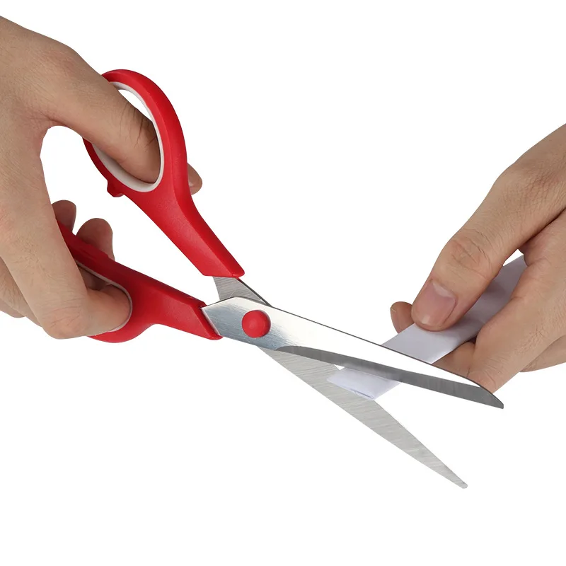 Multifunctional kitchen household scissors, red office scissors, stainless  steel household scissors, student ribbon scissors, - AliExpress