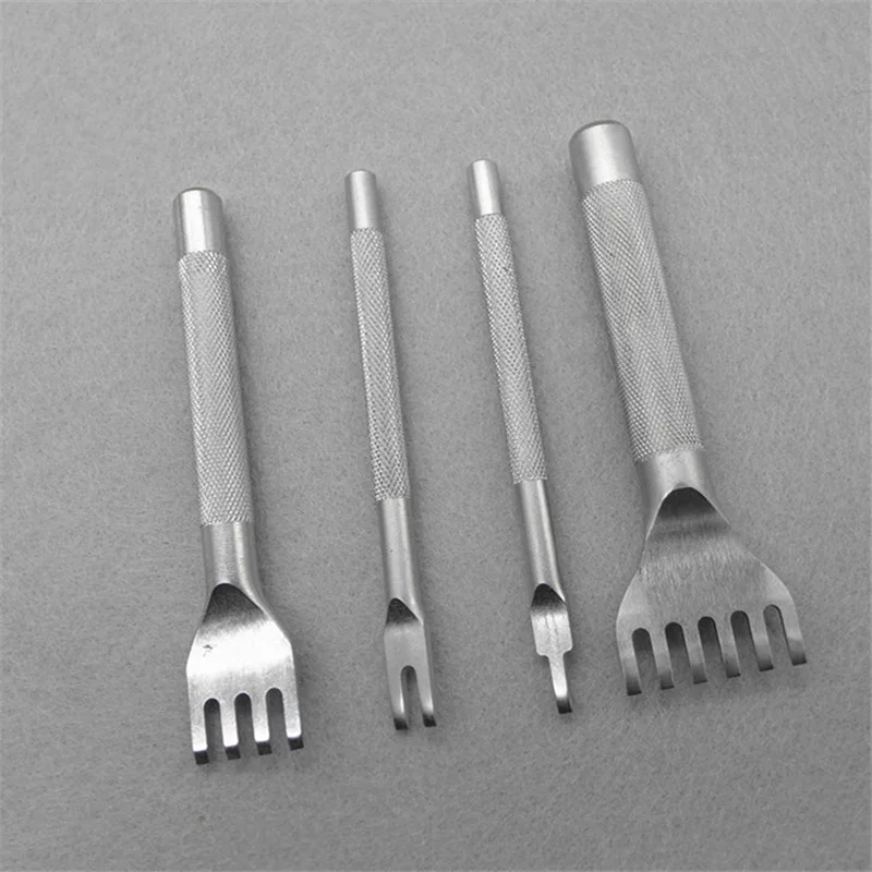 Perfect Leather Craft Tool Hole Punches Stitching Punch Flat Chisel 3mm Leather Hole Tool ferramentas de couro