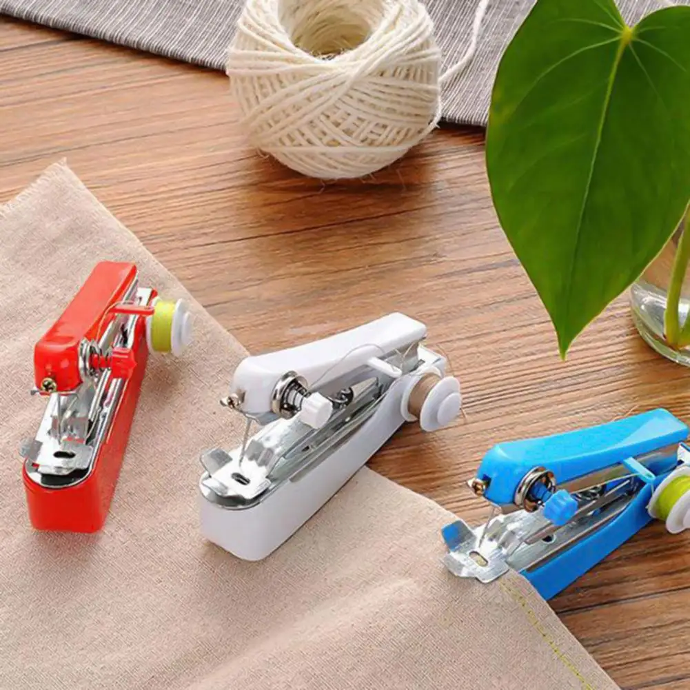 1PC Mini Sewing Machines Needlework Cordless Hand-Held Clothes Useful Portable  Sewing Machines DIY Apparel Sewing Fabric Tool - AliExpress