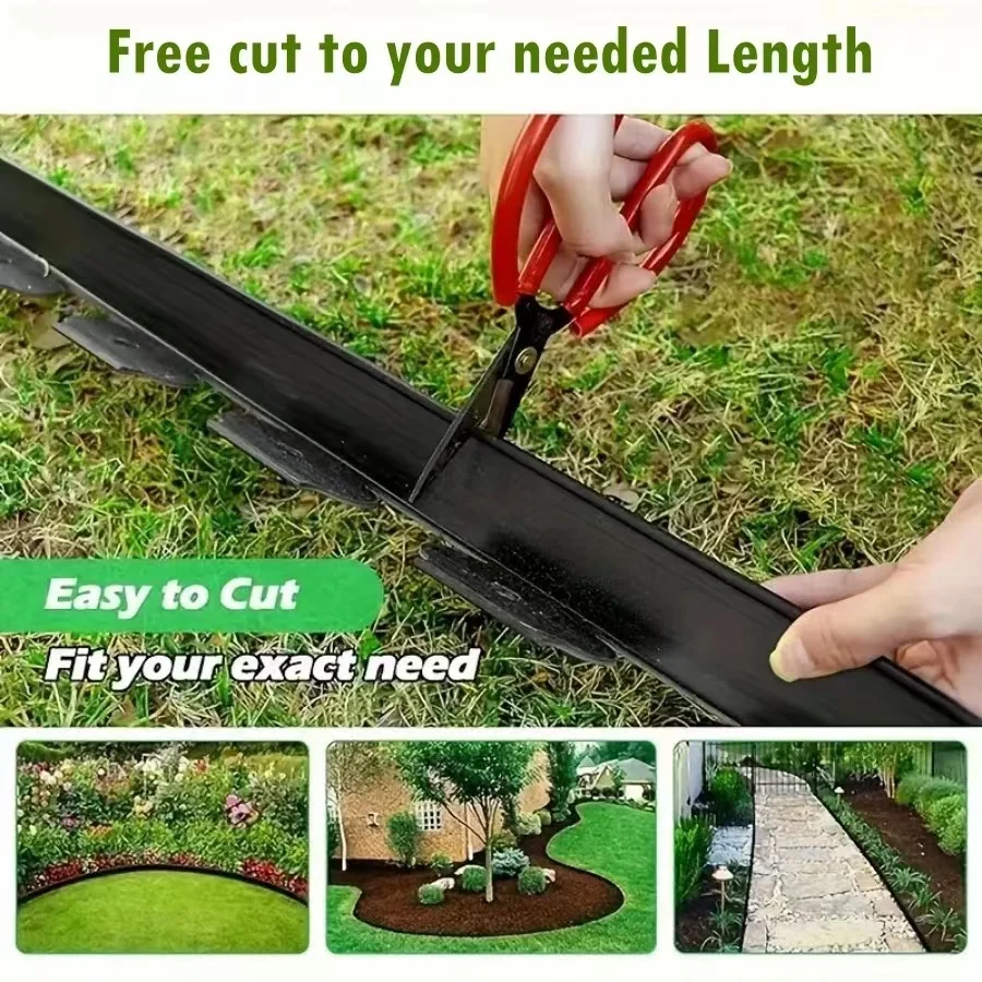 L-shaped grass and stone isolation belt horticultural landscape beautification lawn edge