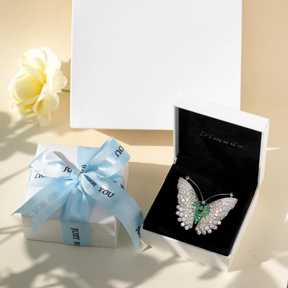 Baroque Luxury Butterfly Brooch Pin - Elegant Jewelry Accessory