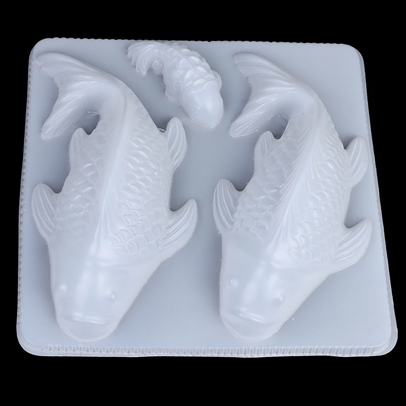 1PC-3D-Koi-Fisch-Karpfen-Form-Kunststoff-Gelee-Handgemachte-Sugarcraft ...