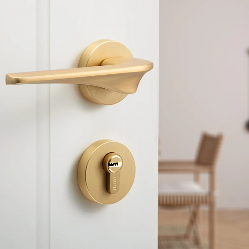 

Light Luxury Modern Door Locks Indoor Bedroom Door Locks Solid Wood Split Door Locks Simple Gold Silent Door Locks