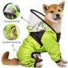Pet Dog Raincoat The Dog Face Pet Clothes Jumpsuit Waterproof Dog Jacket Dogs Water Resistant Clothes for Dogs Pet Coat 3