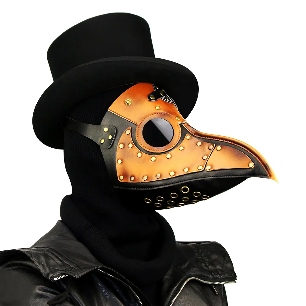 

Middle Ages Victorian Steampunk Plague Doctor Mask for Halloween Party Cosplay