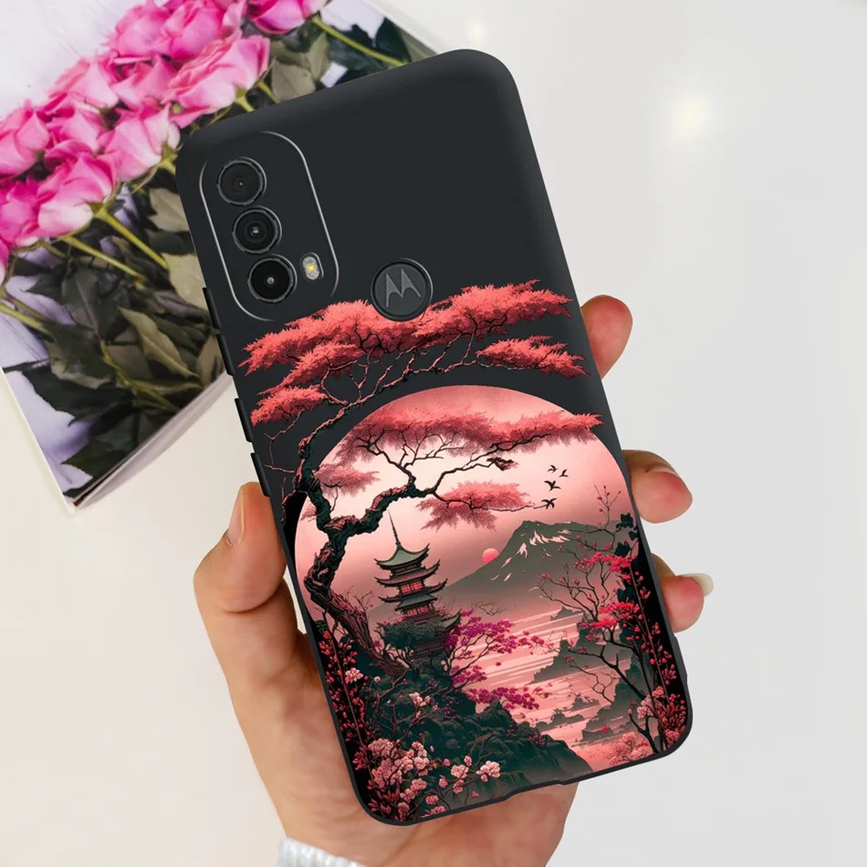 Fashionable Black Silicone Phone Case with Cool Pattern Design