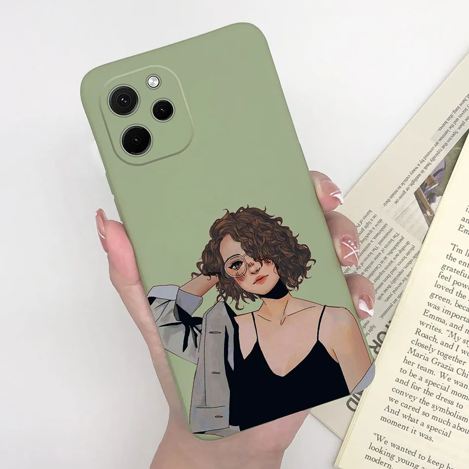 Heart Silicone Matte Shockproof Phone Case - Soft Back Cover, Enhanced Protection