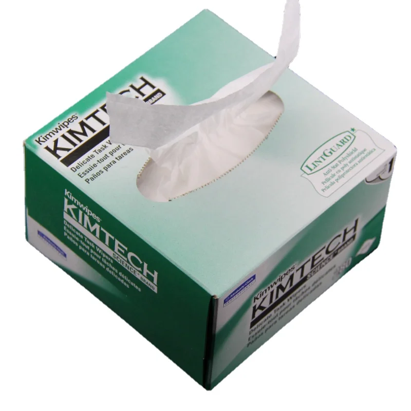 Factory Price KIMTECH Kimwipes Fiber Cleaning Paper Packes 280Pumps One Box Kimperly Wipes Optical Fiber Wiping Paper USA Import