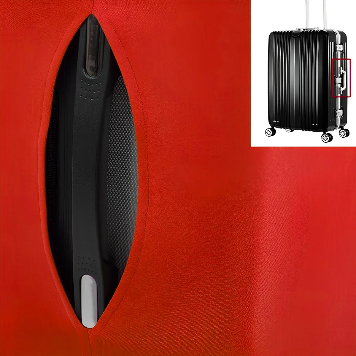 Luggage Cover Elastic Suitcase Protector Dustproof Anti-scratch Luggage Baggage Sleeve for Outdoor Traveling Camping Hiking 6