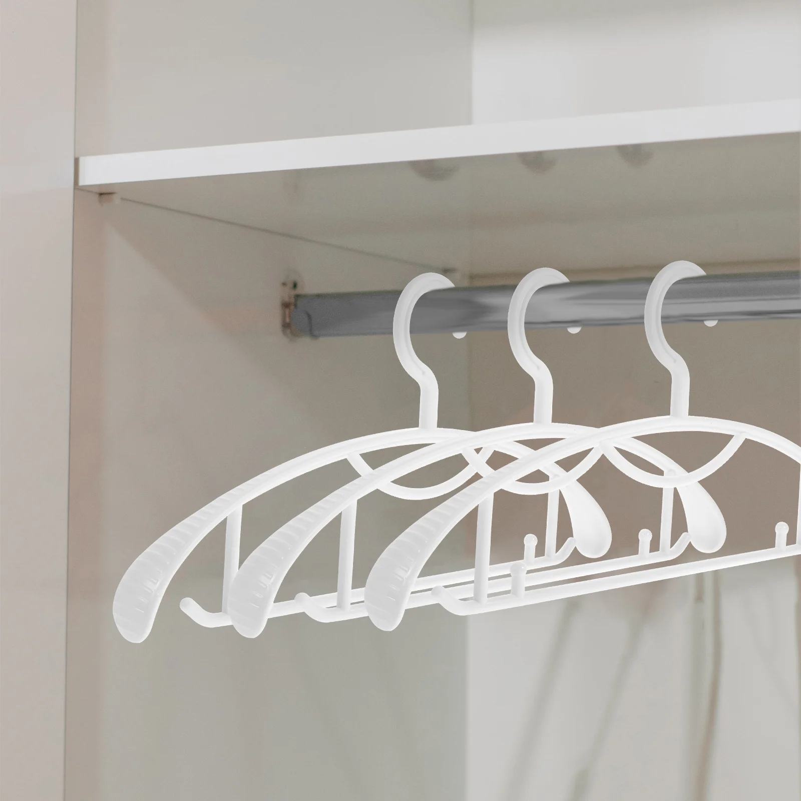 

10 Pcs Clothes Hanger Nonslip Storage Rack Simple Hangers Heavy Duty Widened Home Plastic Bold Supplies Household