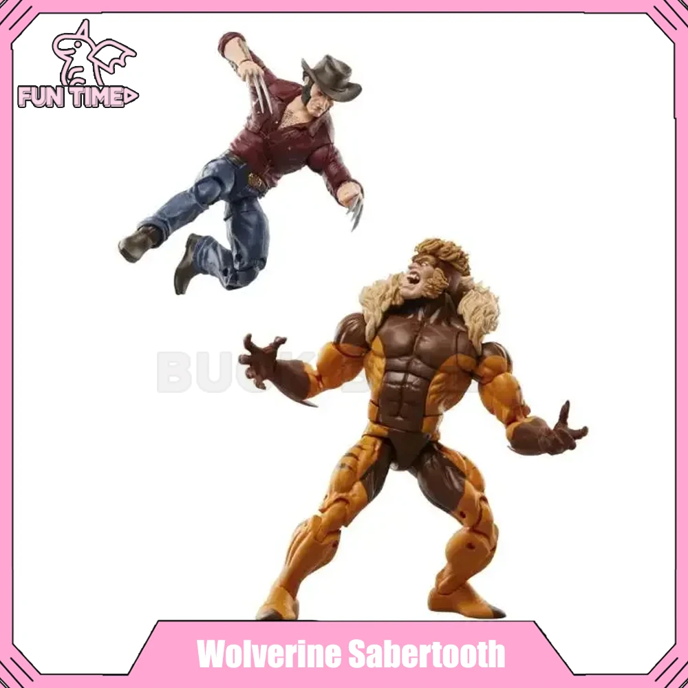 6 Pollici Originale Ml 50Th Anniversary Wolverine Vs Sabretooth Action Figure Sabretooth Wolverine Figurine Statua Da Collezione Giocattolo