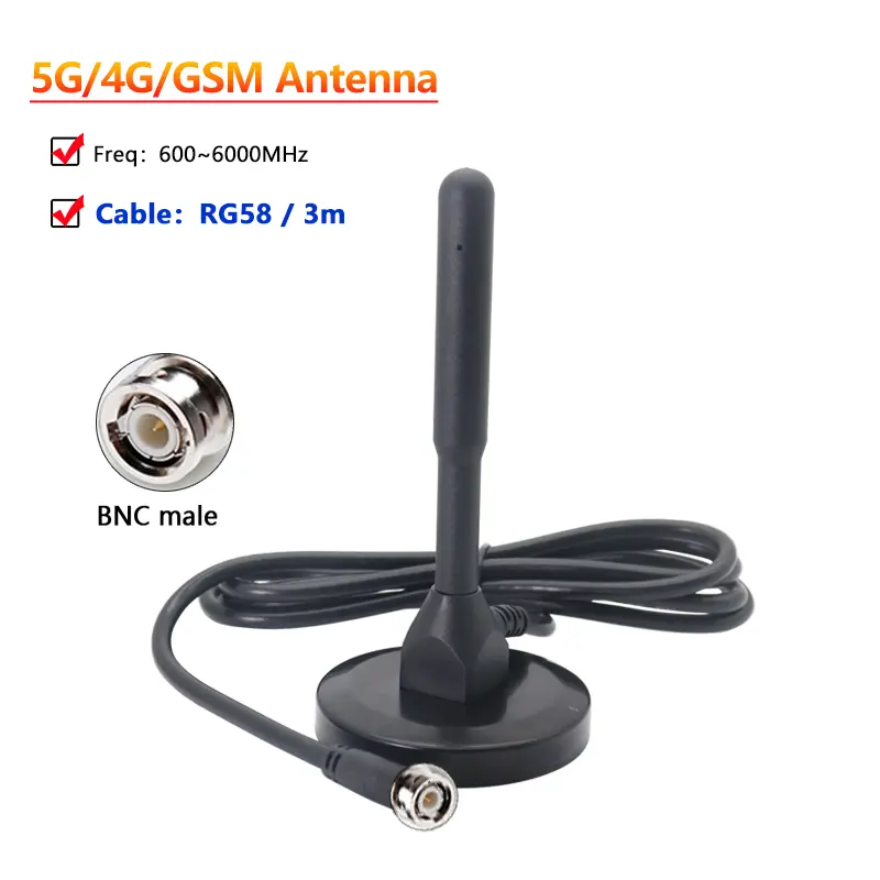 5G 4G LTE 3G GSM High Gain 12dbi Omni WiFi 600~6000Mhz Waterproof Router Antenna For Signal Boost SMA TS9 N TNC BNC Male - Image 7