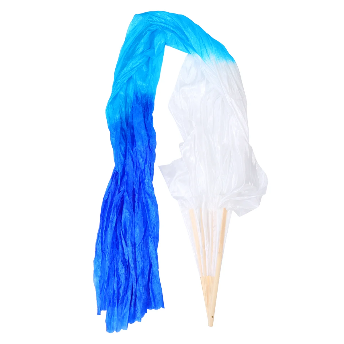 

Fan Veils Long Folding Fan Gradient Color Handheld Fans for Japanese Chinese Stage Performance Supplies 18m Blue