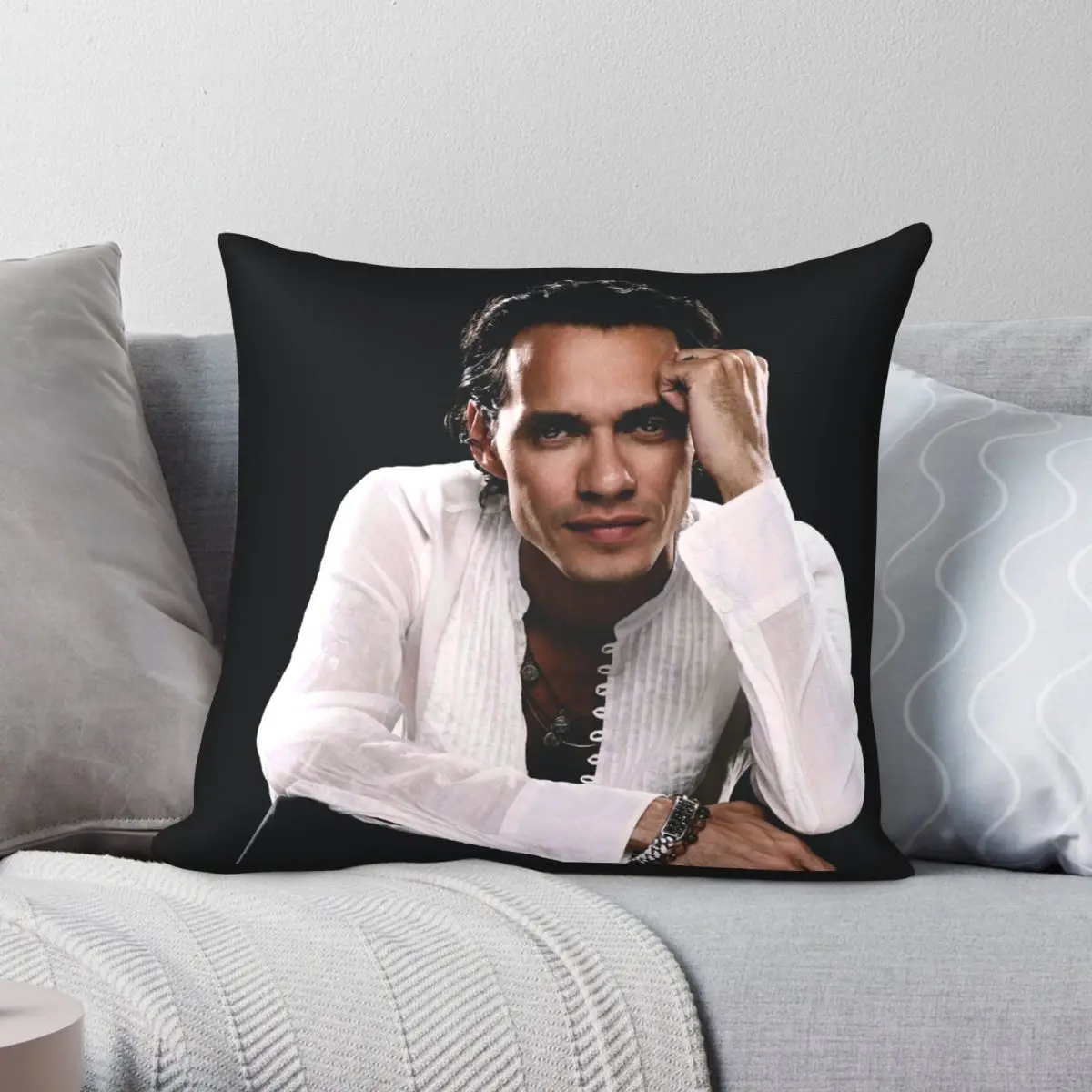 

Marc Anthony Pillowcase Polyester Linen Velvet Printed Zip Decor Pillow Case Car Cushion Cover