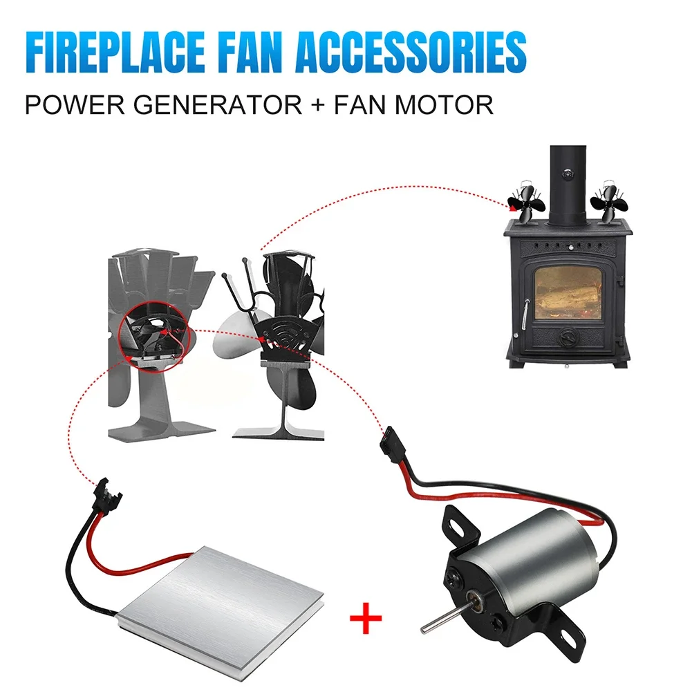 Fireplace Fan Motor And Power Generation Sheet Chimney Stove Fan Replacement Kit Fireplace Accessory