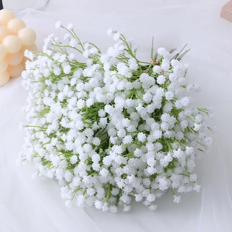 White Baby Breath Artificial Flowers Decorations  Artificial Flower High  Quality - Artificial Flowers - Aliexpress