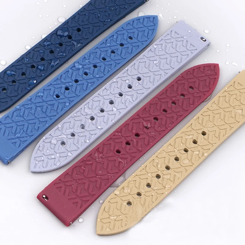 High-Quality Silicone Universal T-Shaped Watch Sports Strap - Waterproof Replacement Strap