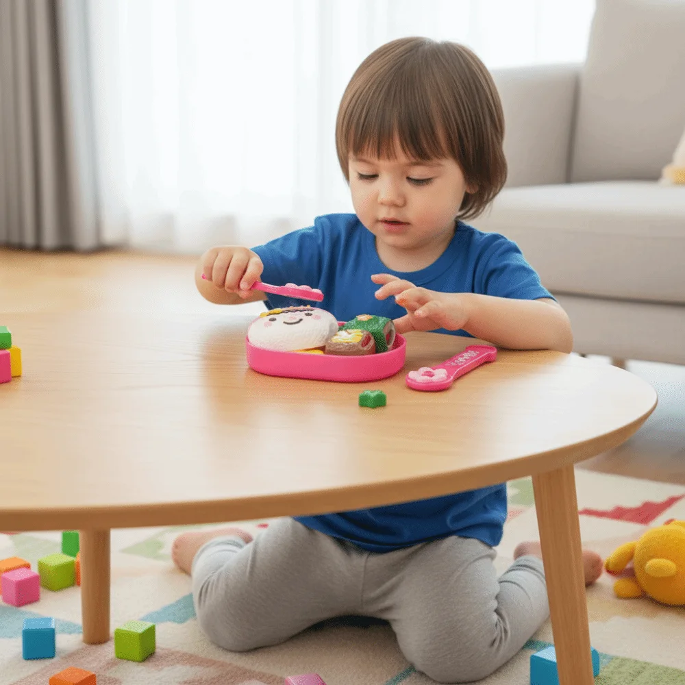 Rabbit Shape Rice ball Pudding Feeding Set Pretend Play Simulation Model Lunch Box Pudding Early Education Role Play