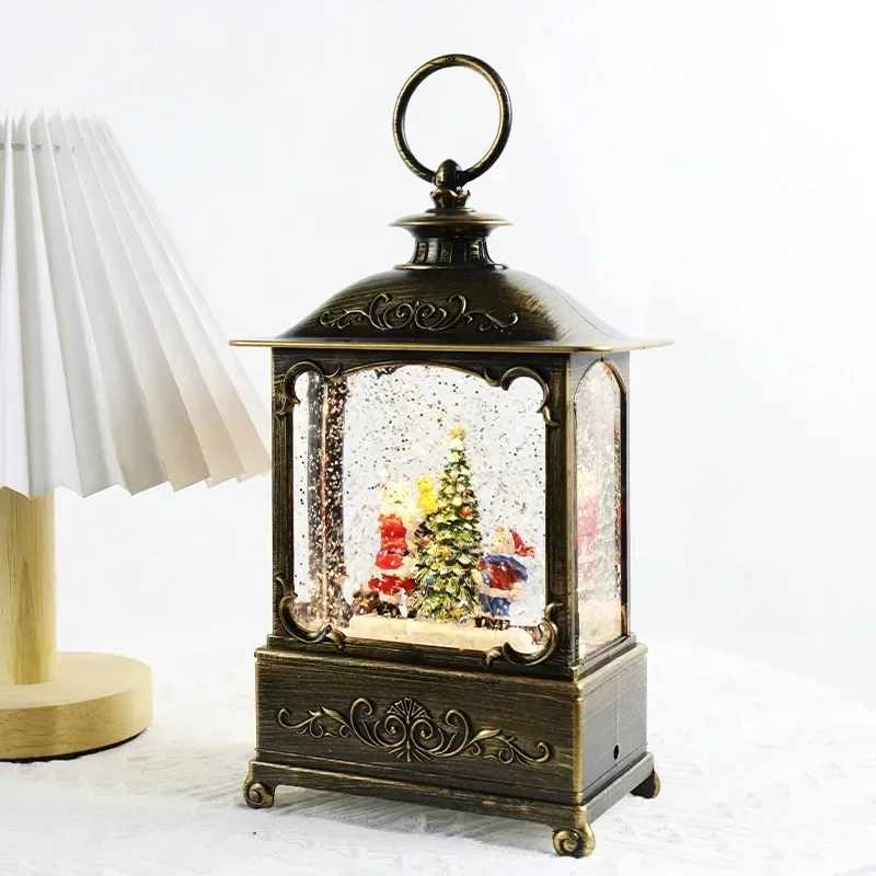 Christmas Decorations Ornaments Wind Lamps Christmas Crystal Lights Music Box Children's Birthday Christmas Gift Home Accessorie 6