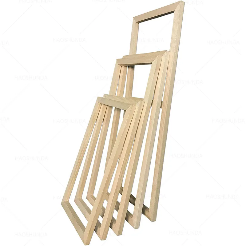 5 Pieces Wooden Inner Frames Set Match for Canvas Wall Art Paintings