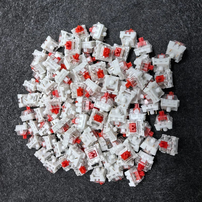 100pcs 키보드 스위치 키보드 클리커 키 교체 핫 스와핑 스위치 기계식 키보드 용 3Pin 촉각 스위치