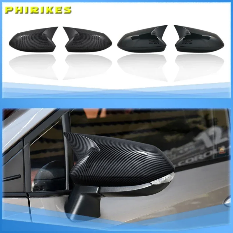 

2 шт., зеркальные колпачки из углеродного волокна для Toyota Corolla 2019 2020