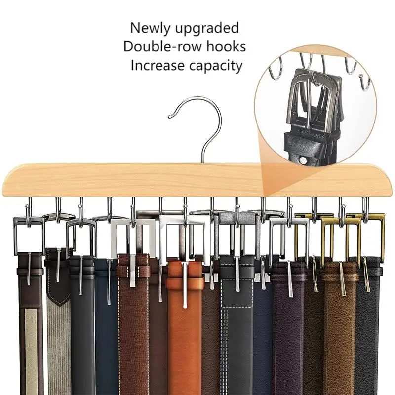 Belt Rack Hangers Clothes Scarf Tie Organizer Home Wardrobe Accessories
