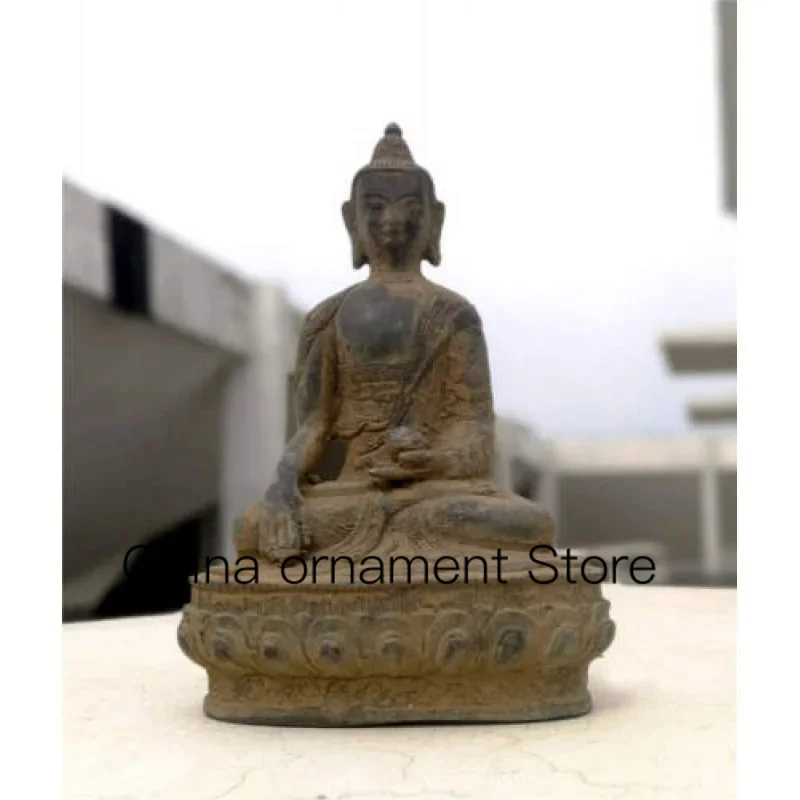 

Amitabha Buddhism Sakyamuni Sitting Buddha Bronze Antique Old Statue Padmapani