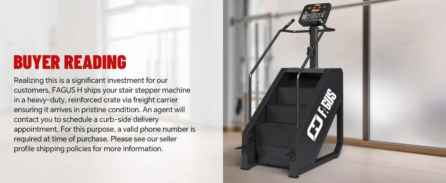 Description Picture 3 of itemContinuous Stepmill Stair Stepper with LED Screen, Commercial Grade Stair Climber Exercise Machine with 15 Resist