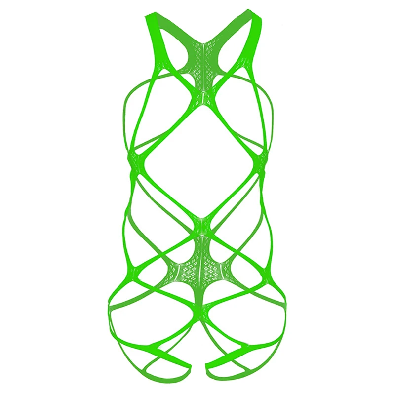 European Clothing Fashion Babydoll Lingerie Porno Teddies Bodysuits Women See Through Fishnet Bikini Body Suit Sexy Nightwear