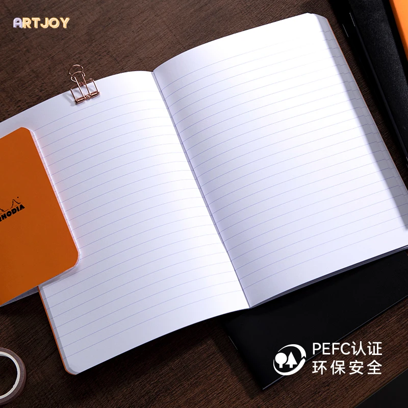 Rhodia 소프트커버 A4 도트 그리드 노트 - 프리미엄 프랑스 승마 디자인, 경량 학습 사무실 메모장, 학생에게 이상적