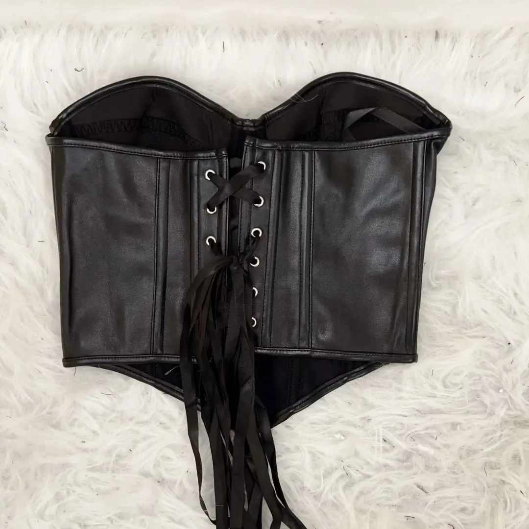 Skull and Cross Cropped Bustier Top 25