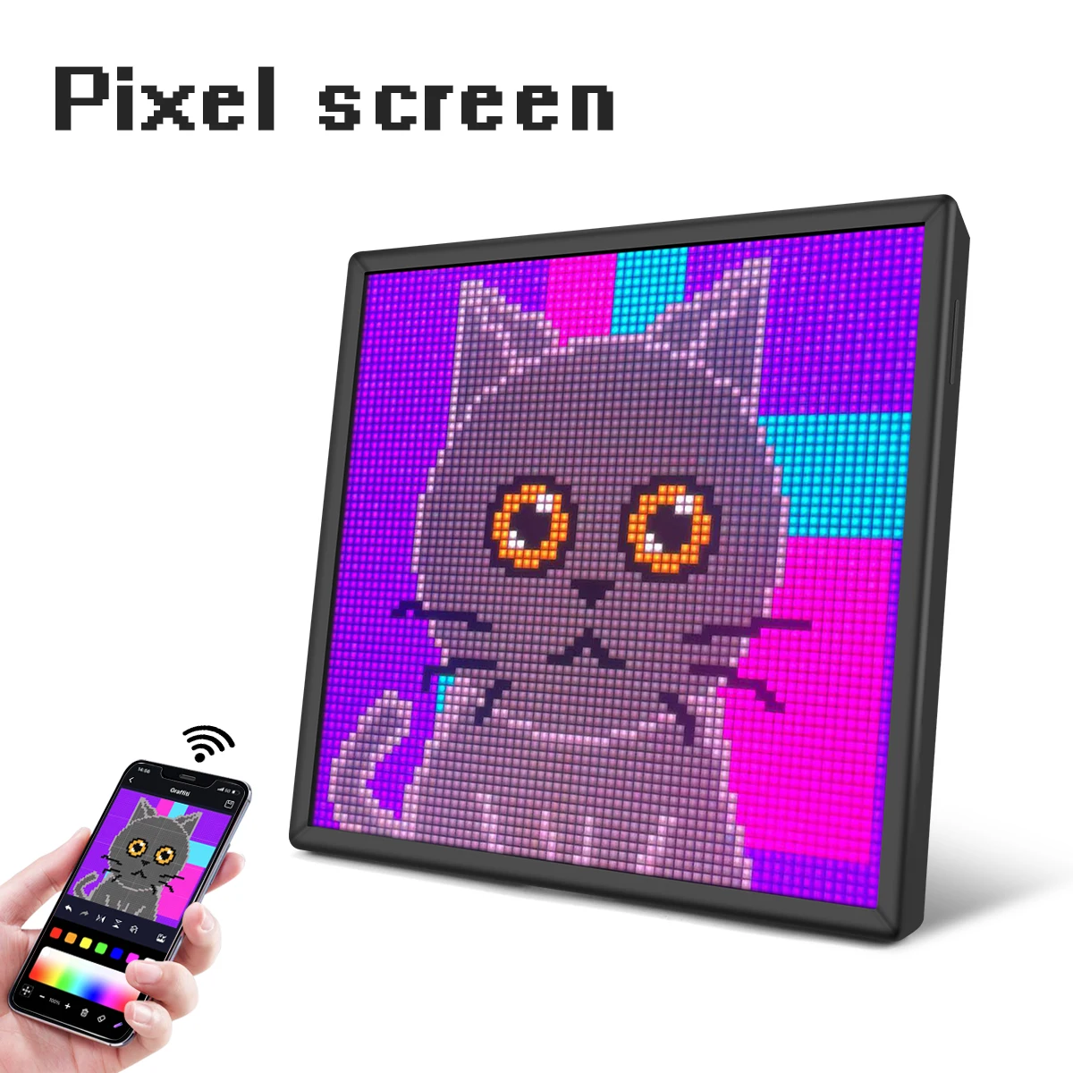 Smart RGB USB LED Matrix Pixel Display Panel Light Bluetooth App Programmable Anime Text Clock Graffiti Art Digital Screen Sign led light led panel led display light led signs