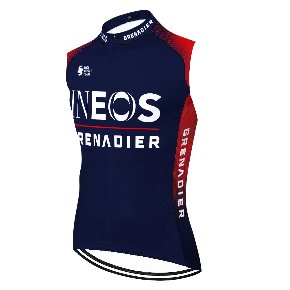 INEOS GRENADIER Sleeveless Cycling Jersey Bike Clothes Wielerkleding Heren Ciclismo Maillot Cyclisme Proteam