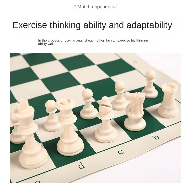 Chess Pieces 65/75/95mm Adult Children Chess Intellectual Toys Plastic Character Championship Game