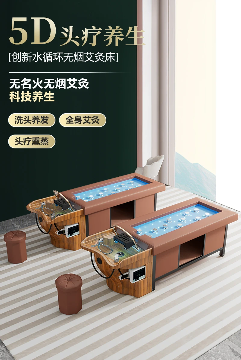 Description Picture 2 of itemSalon Chair Hair Stylist Shampoo Spa Bed Beauty Headspa Massage Table Water Shower Professional Washbasin Cama Therapy Makeup