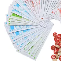 Bingo Set Wooden Funny Educational Toys Large Print Card Match Chess Game For Kids Family Friends Group Play Night Party Home