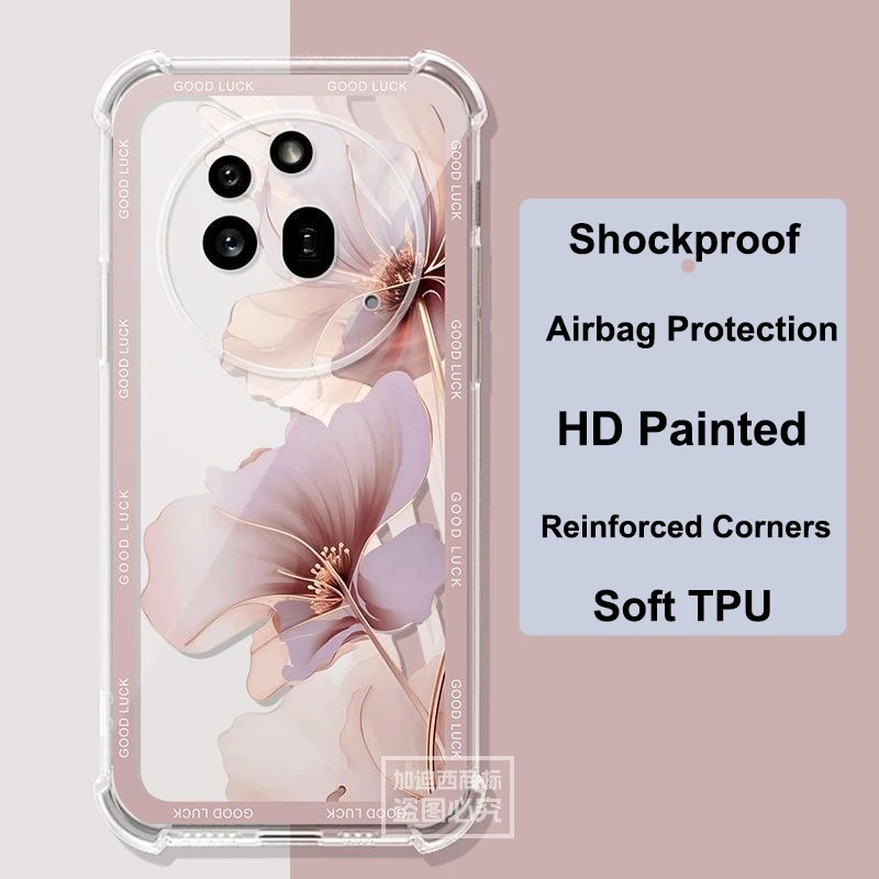 Enhanced Transparent Shockproof Anti-Fall Phone Case - Slim and Soft TPU Cover
