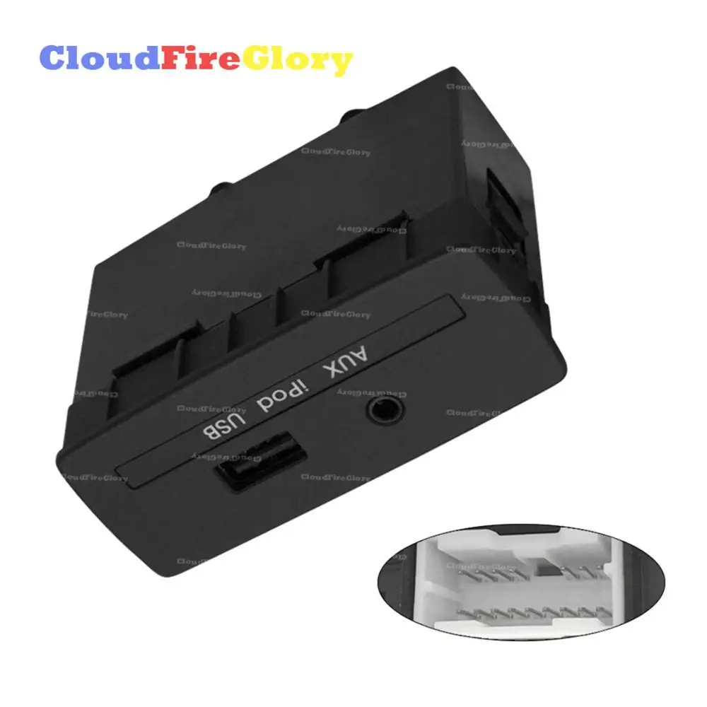 

CloudFireGlory For Kia Soul Forester 2010 2011 2012 2013 USB AUX Auxiliary Port Jack Plug Adapter 96120-2K000 961202K000